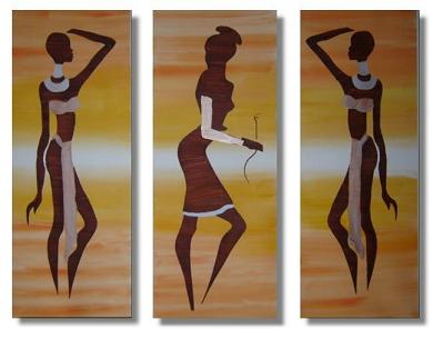 Dafen Oil Painting on canvas Africa girl -set217